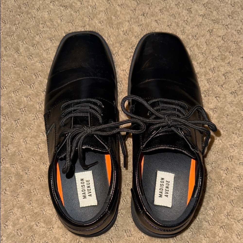 Black Boys Dress Shoes- 5.5